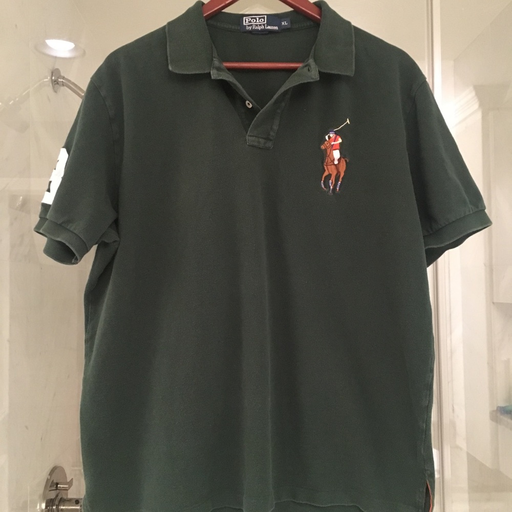 Hunter green RL polo. Size XL.